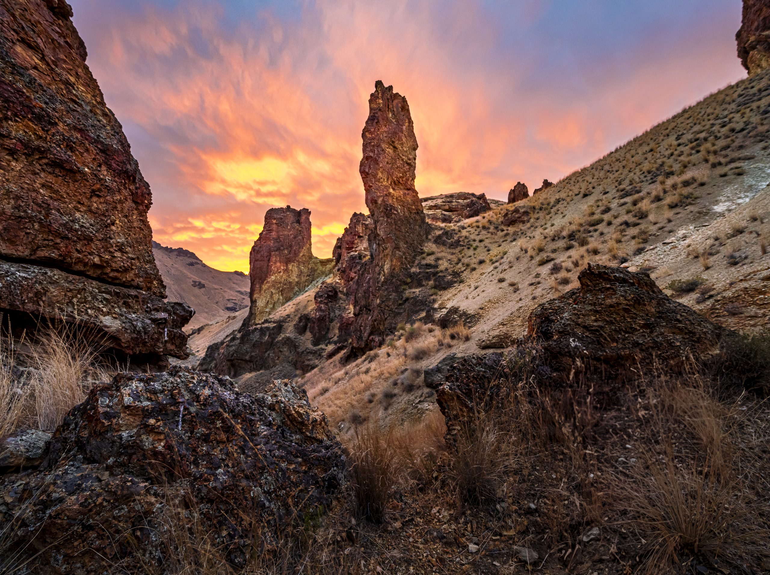 Leslie Gulch Sunset