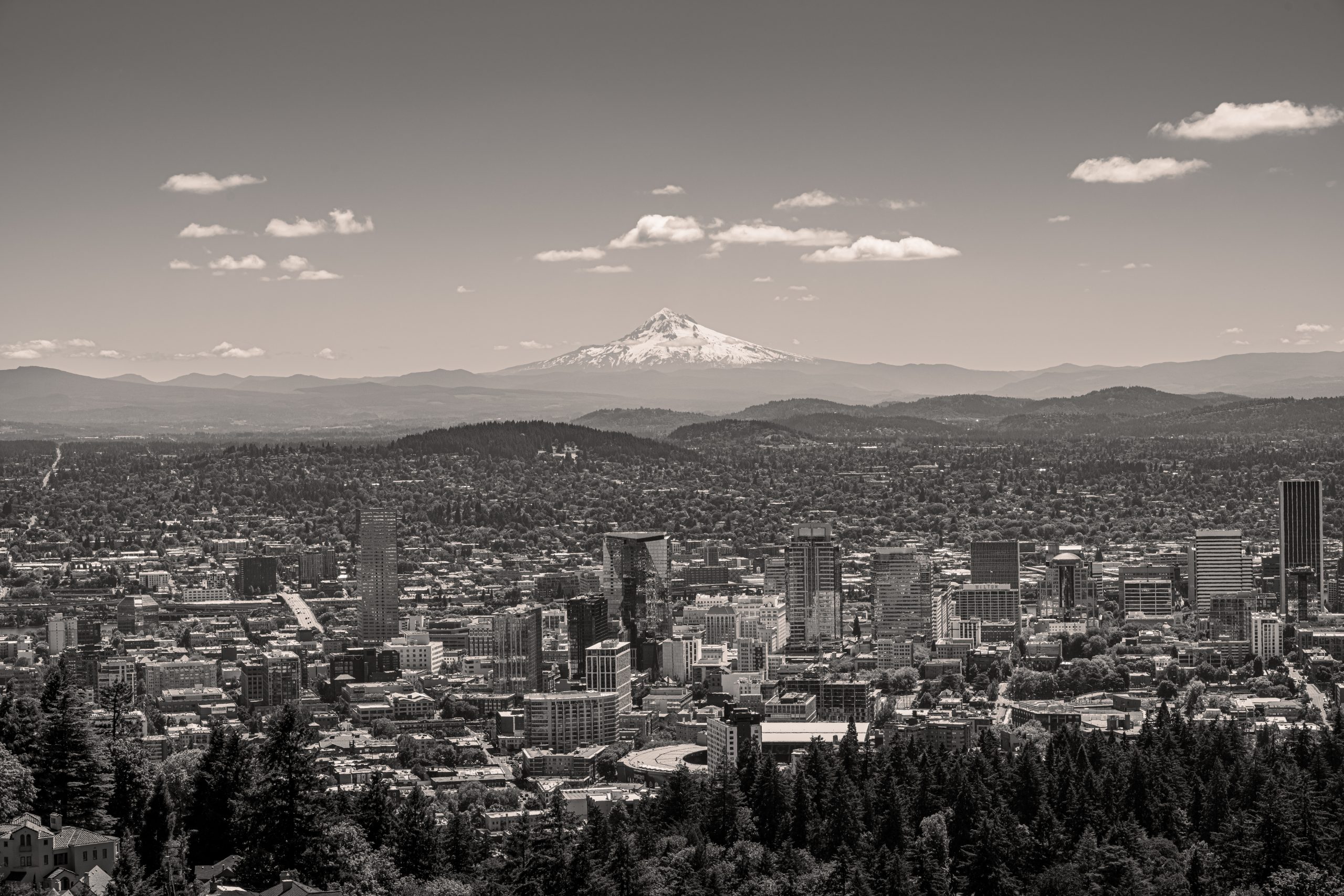 Portland as seen from Pittock Mansion